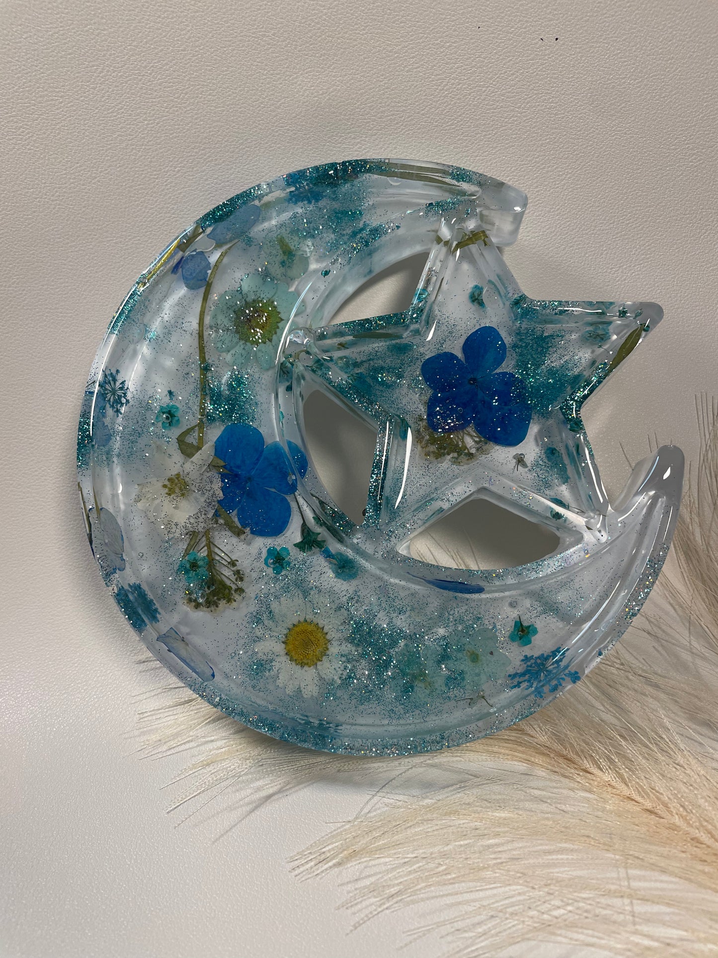 Floral Moon & Star Tray