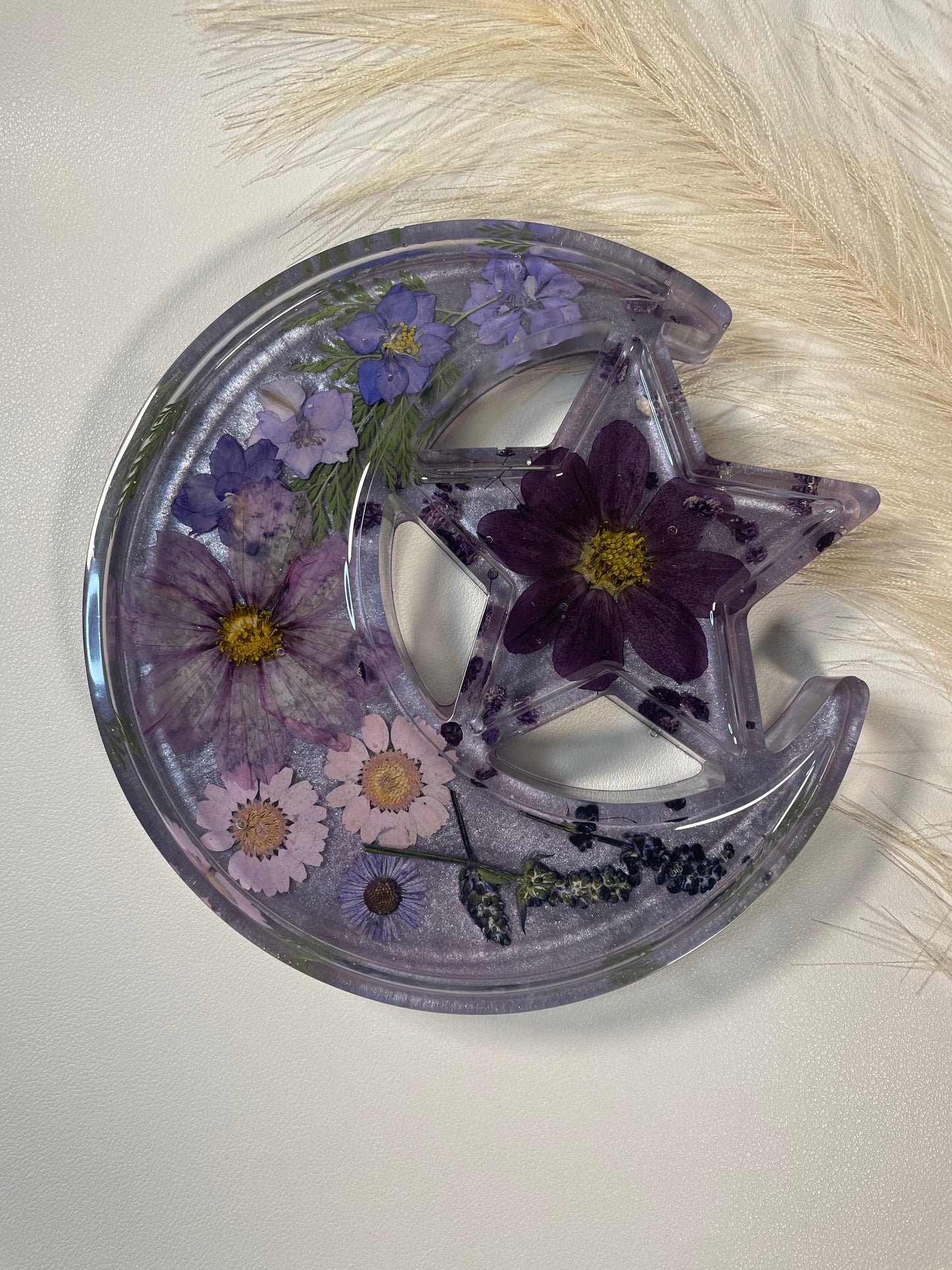 Floral Moon & Star Tray